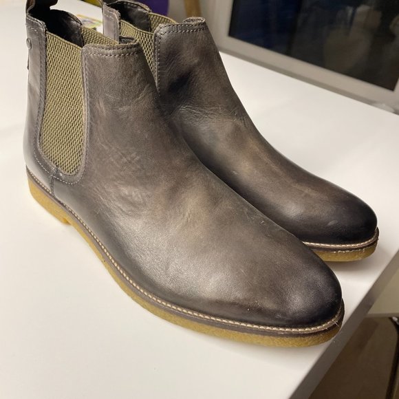 Base London Mens Charcoal Round Toe Ankle Chelsea Boots Size US 13 main image 4